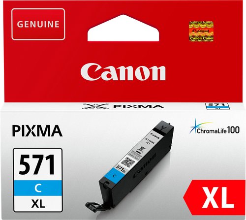 CANON - CARTUCHO INKJET CLI-571CXL PIXMA MG5751/MG5752/MG5753/MG6851/MG6852/MG6853/MG7750/MG7751/MG7752/MG7753 CIAN (0332C004) (Ref.CLI571CXL)