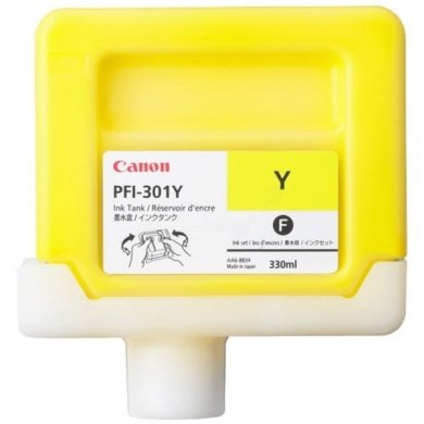 CANON - CARTUCHO INKJET PFI-301Y IMAGEPROGRAF iPF8000/iPF8000S/iPF9000 AMARILLO PIGMENTADO 330 ML. (1489B001AA) (Ref.PFI301Y)