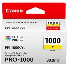 CANON - TINTA AMARILLO IMAGEPROGRAF PRO PFI-1000Y (Ref.0549C001)