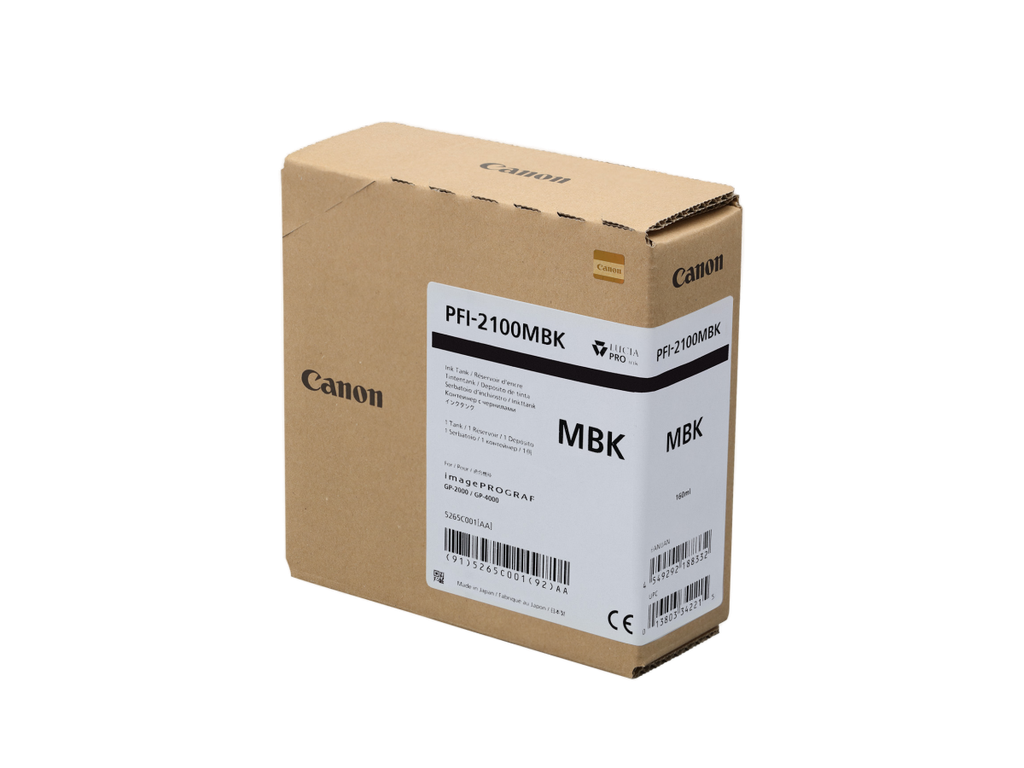 CANON - tinta gran formato para GP-2000 GP-4000 PFI-2100 Matte Black (Ref.5265C001AA)