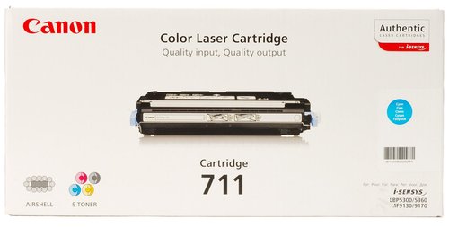 CANON - TONER CRG711C MF-8450/9130/9170, I-SENSI LBP-5300/5360/MF-9220CDN CIAN 6.000 PÁG. (1659B002AA) (Ref.CRG-711C)