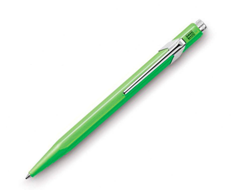 CARAN D'ACHE - BOLIGRAFO 849 FLUO VERDE LIMON PUNTA MEDIA (Ref.849-230)