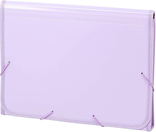 CARCHIVO - ACORDEON POLIPROPILENO SOFT FOLIO 13 DEPARTAMENTOS RIBETE GOMA MALVA (Ref.19260014)