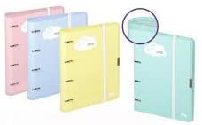 CARCHIVO - CARPEBLOC SOFT CARTON FORRADO RIBETE A4 4 an.MIXTAS 35mm con REC. 120 hj. CUADRIC.4x4 TURQUESA (Ref.12207417)