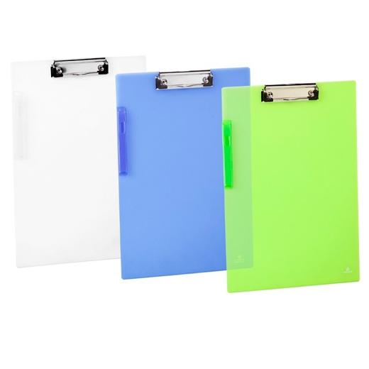 CARCHIVO - CARPETA CON PINZAS PP 24X35CM PINZA ALAMBRE CANGURO VERDE TRANSLUCIDO (Ref.2222KG51)