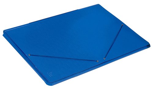 CARCHIVO - CARPETA de DIBUJO CARTON PINTADO GOMAS y SOLAPAS A3 AZUL (Ref.2050B30)