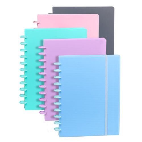 CARCHIVO - CUADERNO INGENIOX ESPIRAL A4 100H C/SEPARADORES EXTRAÍBLES 100GR PAUTADO 7MM TAPAS PP SEMI-RÍGIDO CIERRE C/GOMA C/SURTIDOS (Ref.66004099)