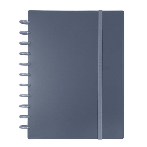 CARCHIVO - CUADERNO INGENIOX ESPIRAL A4 100H C/SEPARADORES EXTRAÍBLES 100GR PAUTADO 7MM TAPAS PP SEMI-RÍGIDO CIERRE C/GOMA GRIS (Ref.66004008)