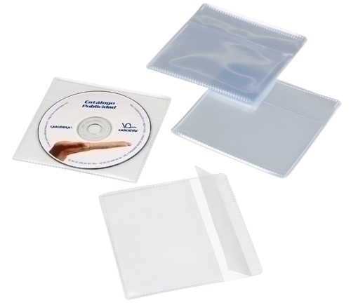 CARCHIVO - FUNDA CD/DVD PP SOLAPA PACK DE 20 (Ref.356K)