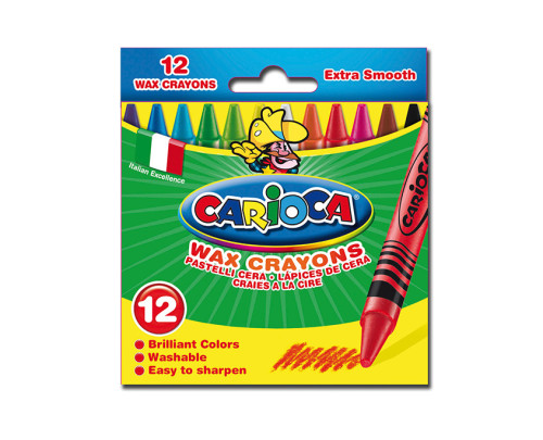 CARIOCA - CAJA 12 CERAS PASTEL (Ref.42365)