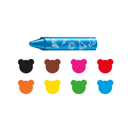 CARIOCA - CERAS de COLORES BABY CAJA DE 8 (Ref.42892)