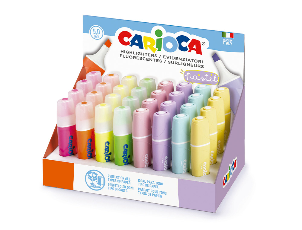 CARIOCA - ROTUL. LAVABLE PASTEL EXP 32 (Ref.43184)
