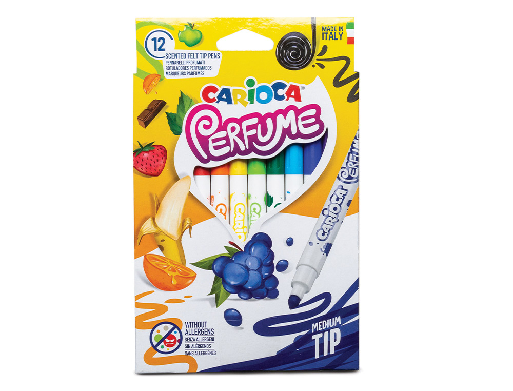 CARIOCA - ROTULADOR FIBRA PERFUME CAJA de 12 (Ref.42672)