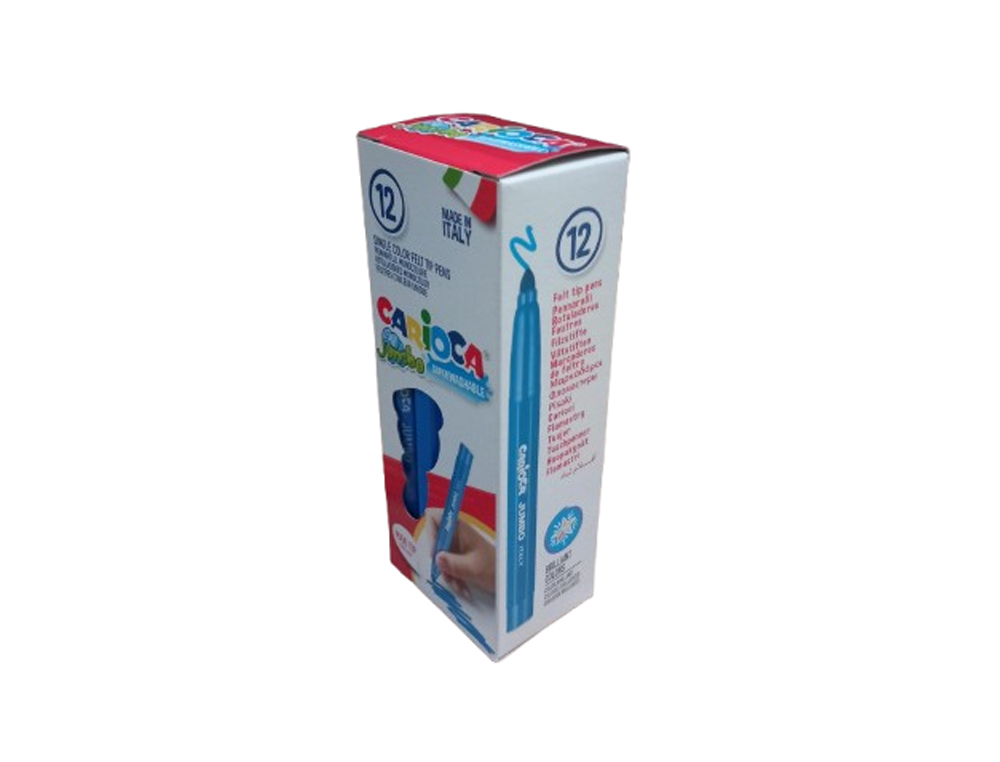CARIOCA - ROTULADOR JUMBO PUNTA MAXI AZUL - CAJA DE 12 (Ref.4013002)
