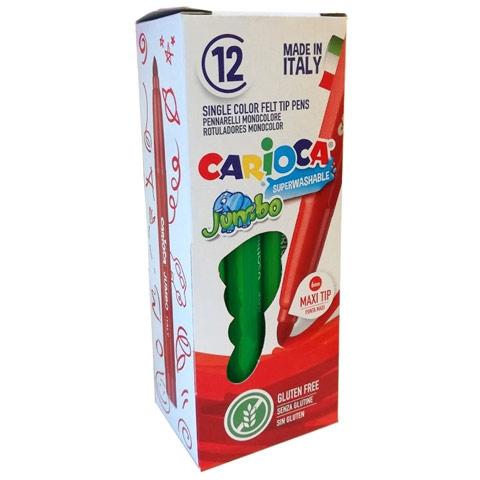 CARIOCA - ROTULADOR JUMBO PUNTA MAXI VERDE - CAJA DE 12 (Ref.4013004)