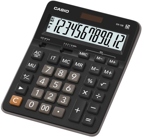 CASIO - CALCULADORA SOBREMESA 12 DIGITOS (Ref.GX-12B)