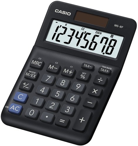 CASIO - CALCULADORA SOBREMESA 8 DIGITOS MS-8B (Ref.MS-8B-S-EC)