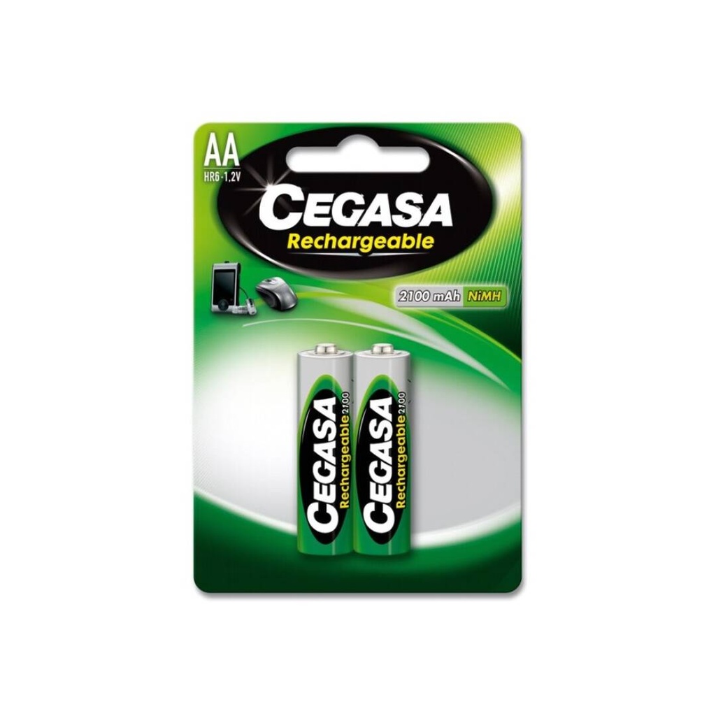 CEGASA - PILA RECARGABLE HR6 2100 MAH 1 2V BL.2 UDS (Ref.104371)