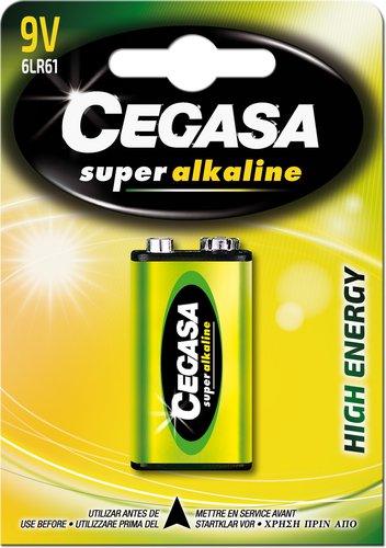 CEGASA - PILAS ALCALINA 6LR61 B/1 (Ref.145)