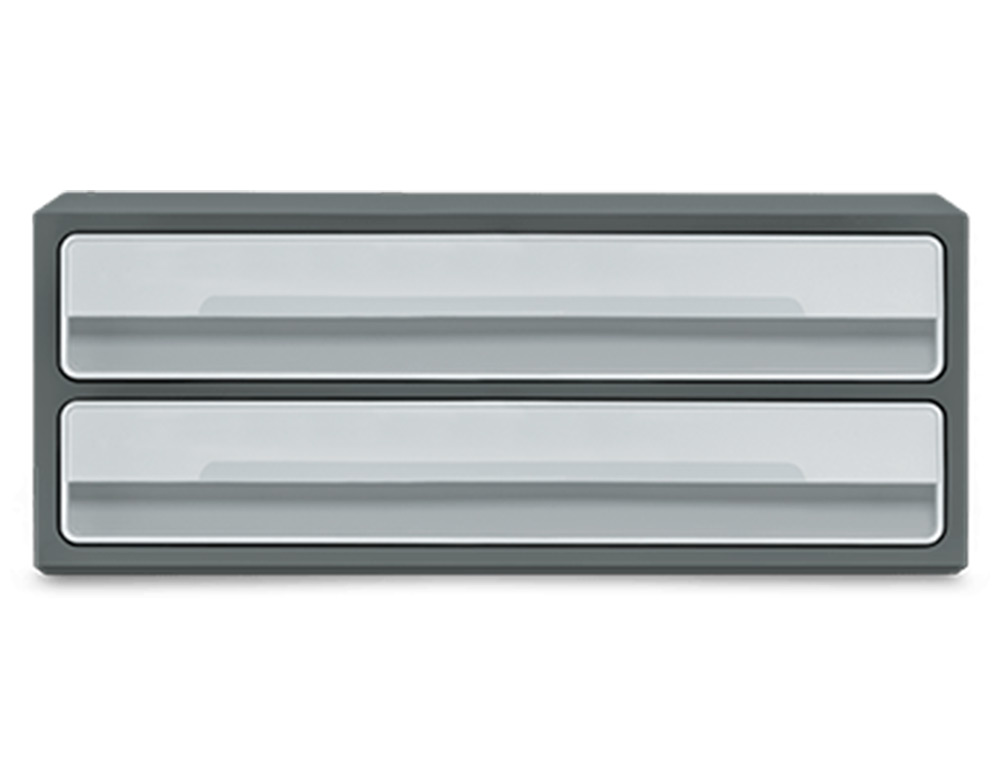 CEP - FICHERO CAJONES DE SOBREMESA MOOV UP RECICLADO 80% 2 CAJONES COLOR GRIS 275X369X146 MM (Ref.1090116361)