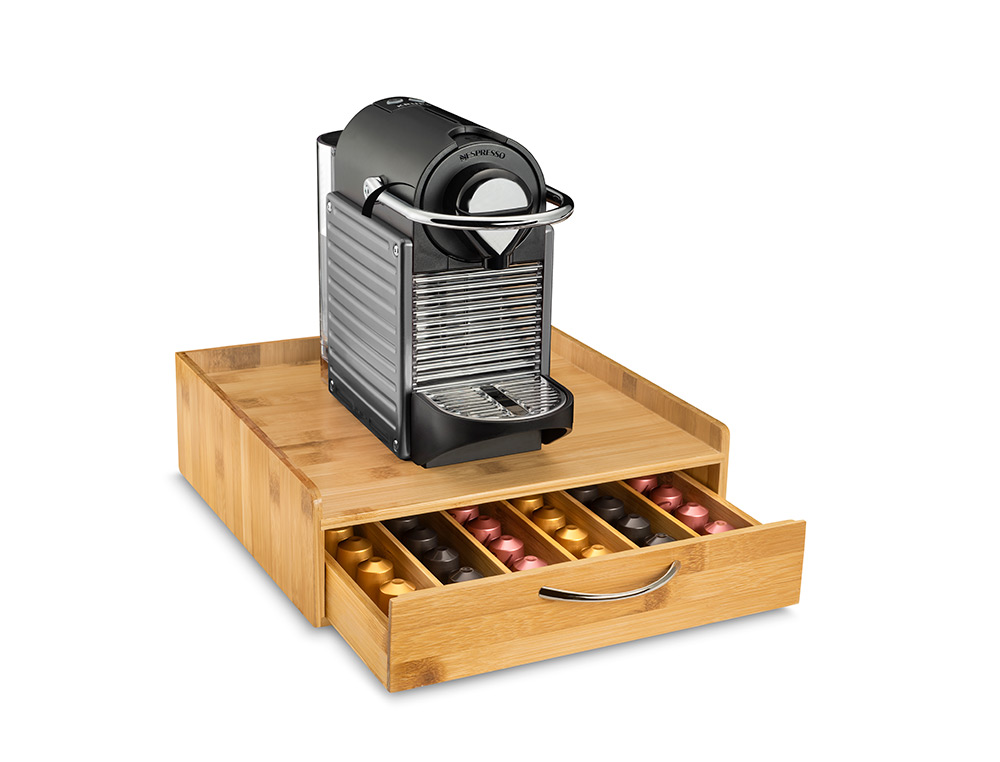 CEP - SOPORTE PARA CAPSULAS DE CAFE SILVA BAMBU 1 CAJON 305X326X98 MM (Ref.2230075301)