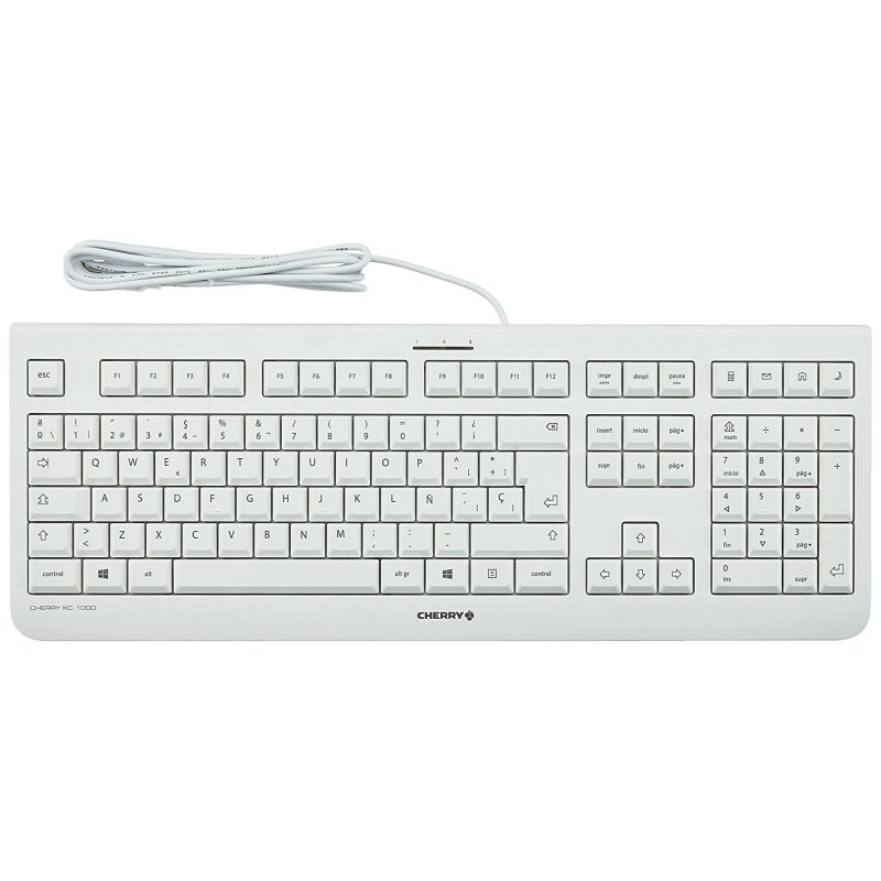 CHERRY - Teclado KC 1000 Blanco (Ref.JK-0800ES-0)