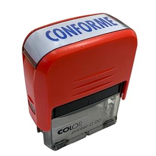 COLOP - SELLO PRINTER C20 FORMULA " CONFORME " ALMOHADILLA E/20 14X38MM ROJO (Ref.141683R)