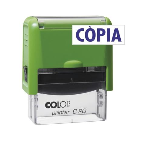 COLOP - SELLO PRINTER C20 FORMULA " CÒPIA " ALMOHADILLA E/20 14X38MM AZUL (Ref.500766A)