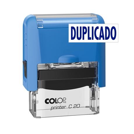 COLOP - SELLO PRINTER C20 FORMULA " DUPLICADO " ALMOHADILLA E/20 14X38MM AZUL (Ref.501097)