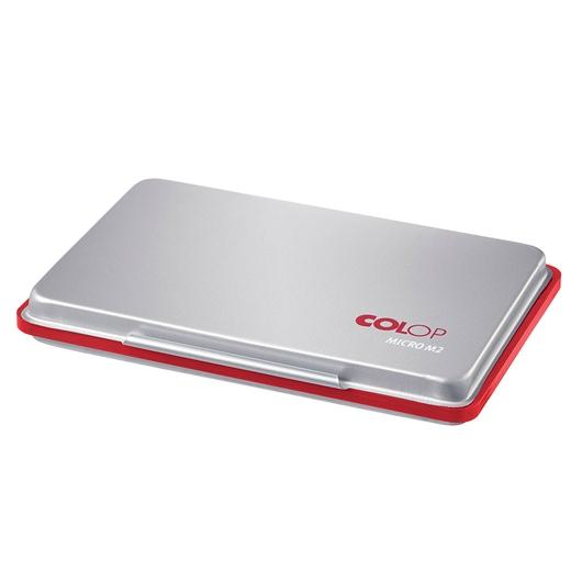 COLOP - TAMPÓN MICRO M2 ESTUCHE DE METAL ROJO (Ref.137869)
