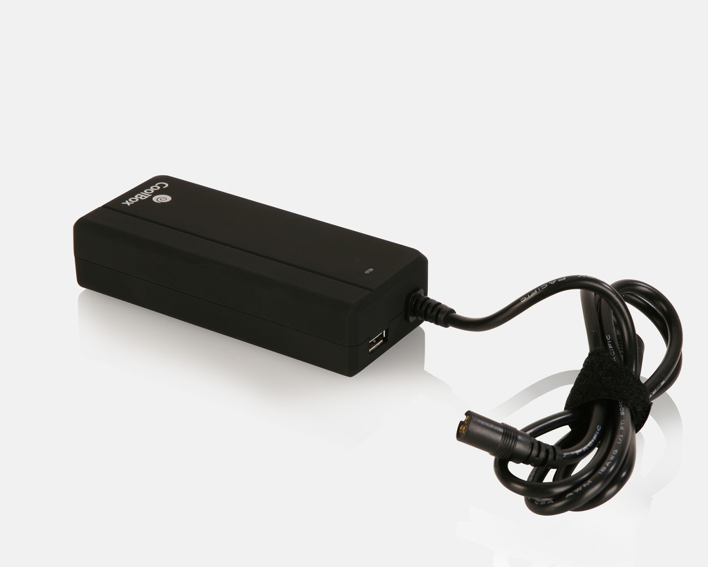 COOLBOX - Adaptador portátil automático 90W USB 2.1A (Ref.FALCOONB90U)