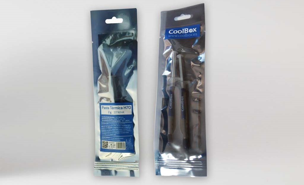 COOLBOX - Pasta térmica plata 2 gramos 3.17W/mk H70 (Ref.COO-TGH3W-2)