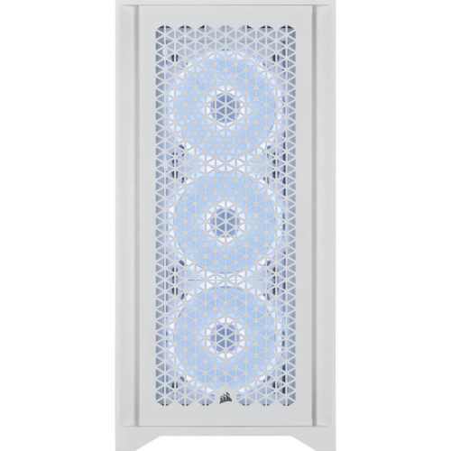 CORSAIR - CAJA ICUE 4000D RGB AIRFLOW CRISTAL TEMPLADO BLANCA (Ref.CC-9011241-WW)