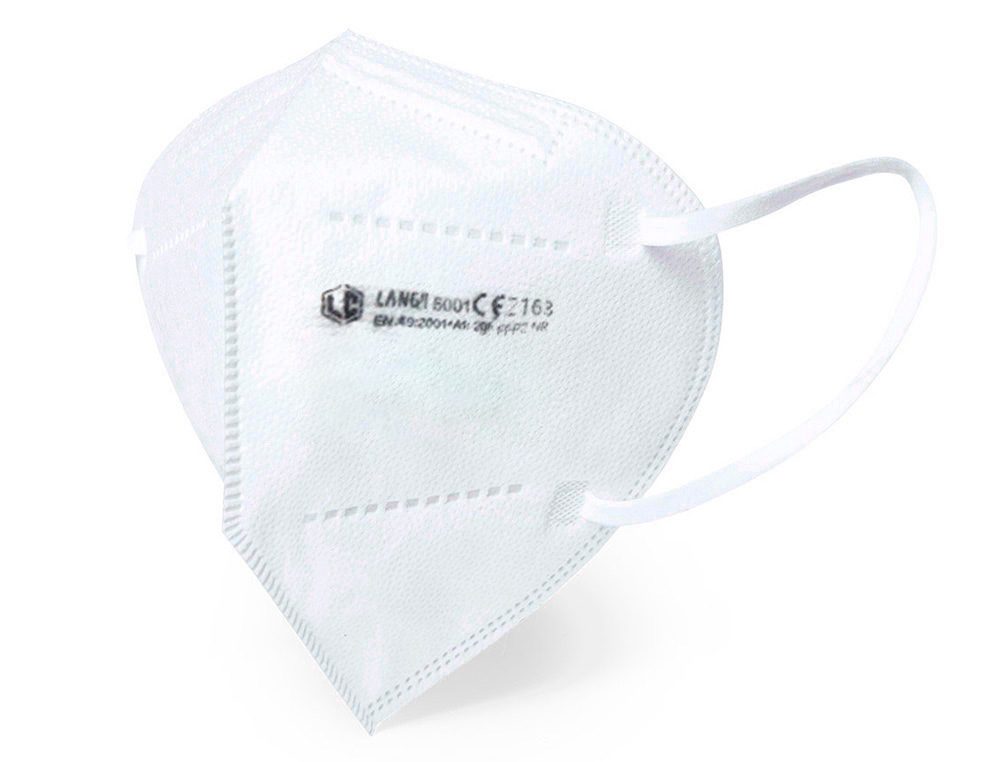 COVID - MASCARILLA FACIAL FFP2 VERONA AUTOFILTRANTE CERTIFICADO CE CON AJUSTE NASAL EMBOLSADA INDIVIDUALMENTE BLANCA (Ref.FFP2 BLANCA)