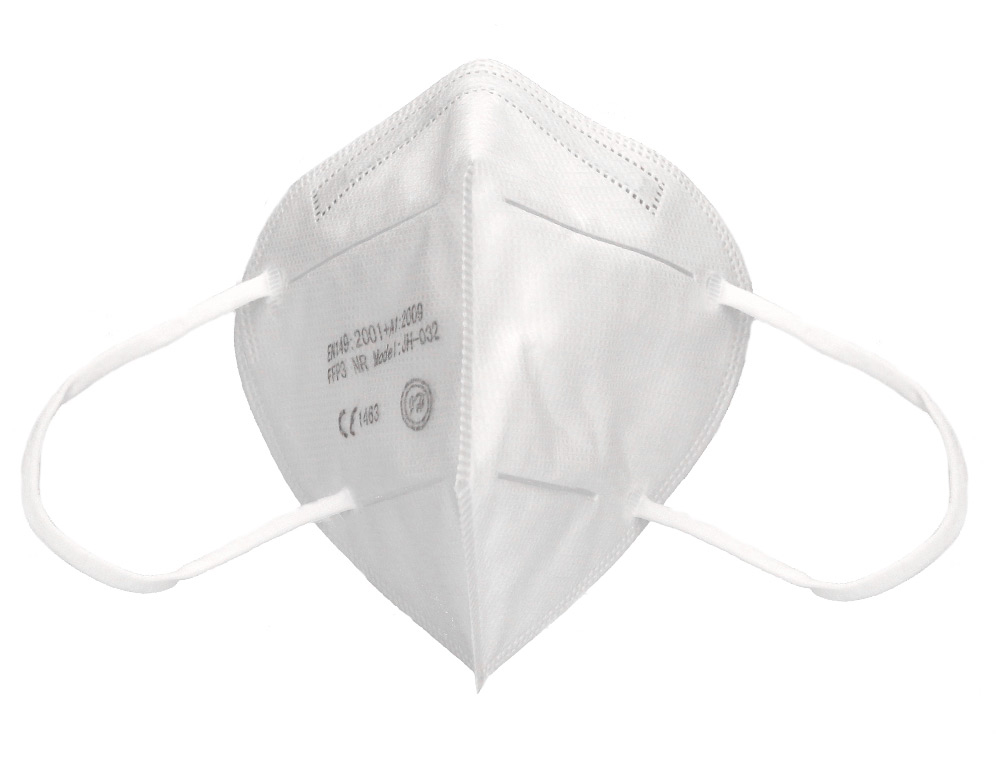 COVID - MASCARILLA FACIAL FFP3 AUTOFILTRANTE CERTIFICADO CE 1463 FILTRO 5 CAPAS CON AJUSTE NASAL FILTRACION 98% (Ref.FFP3 BLANCA)