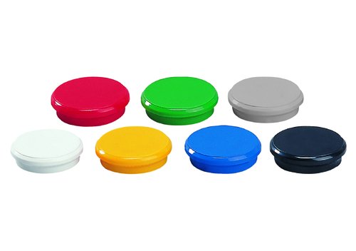 DAHLE - IMANES REDONDOS 24 mm AMARILLO BOTE de 10 (Ref.95524-21412)