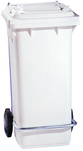 DARLIM - CONTENEDOR PROFESIONAL CON RUEDAS Y PEDAL 120 LITROS BLANCO (Ref.P06036)