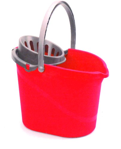 DARLIM - CUBO PLASTICO OVALADO CON ESCURRIDOR 15 LITROS (Ref.E01003)