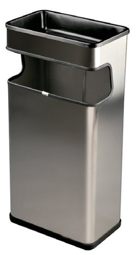 DARLIM - PAPELERA METALICA CON CENICERO H4007 40 LITROS (Ref.P02009)