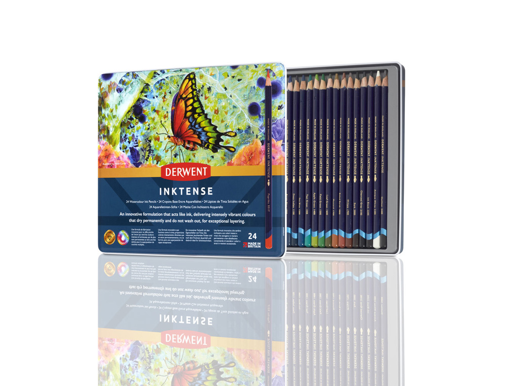 DERWENT - CAJA METÁLICA DE 24 LÁPICES INKTENSE (Ref.700929)