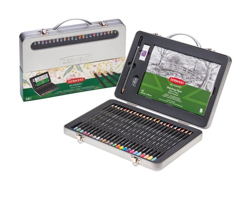 DERWENT - LAPICES CAJ.MADERA 28pz (Ref.2305951)