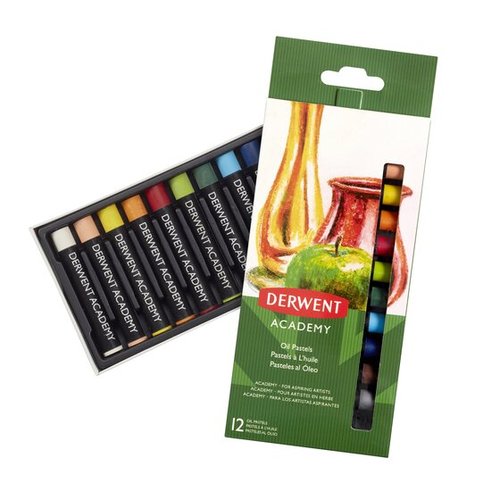DERWENT - PACK DE 12 TUBOS PINTURA PASTEL OLEO 12 ML. COLORES SURTIDOS (Ref.2301952)