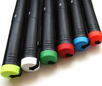 DFH - PORTAPLANOS PLASTICO 8 cm EXTENSIBLE (70-120 cm) NEGRO tapa color (Ref.600031)