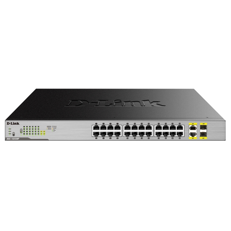 D-LINK - Switch 24xGB PoE+ 2xSFP (Ref.DGS-1026MP)