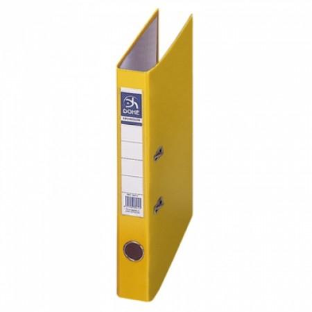 DOHE - ARCHIVADOR PALANCA A-4 LOMO ESTRECHO RADO AMARILLO -12U- (Ref.9419)