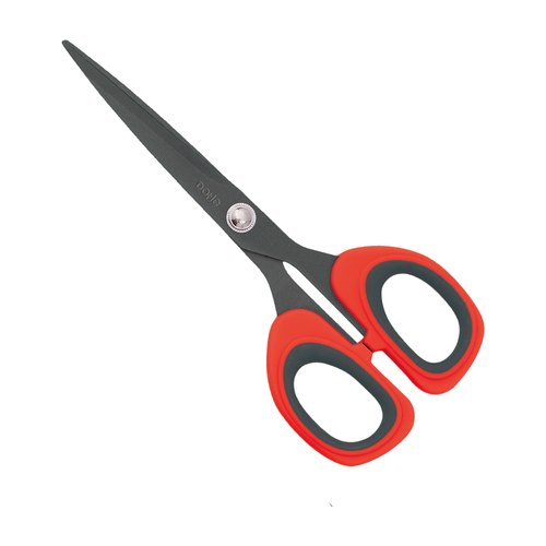 DOHE - TIJERAS ANTIADHESIVA 17,5 cm. SIMETRICA ROJO Y GRIS (Ref.79226)