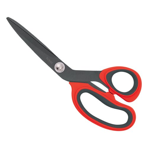 DOHE - TIJERAS ANTIADHESIVA 20,5 cm. ASIMETRICA ROJO Y GRIS (Ref.79227)