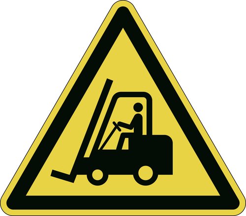 DURABLE - MARCAJE SEGURIDAD AUTOADHESIVO PRECAUCION CARRETILLA ELEVADORA (Ref.173404)