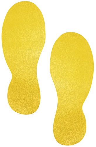 DURABLE - MARCAJE SUELO AUTOADHESIVO EN FORMA DE PIES 5 PARES (Ref.172704)