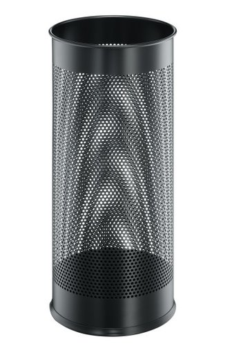 DURABLE - PARAGUERO EN ACERO CON REJILLA CAPACIDAD 28.5L NEGRO (Ref.335001)